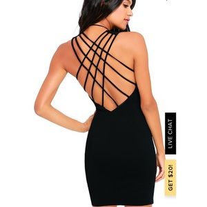 Forever Fierce Black Bodycon Dress